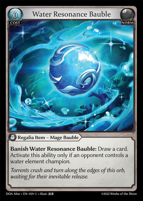 [059]【EN】【FOIL】Water Resonance Bauble【DOAAlter】[U][Norm]