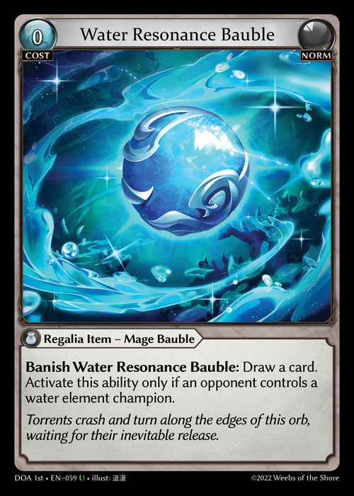 [059]【EN】【FOIL】Water Resonance Bauble【DOA1st】[U][Norm]