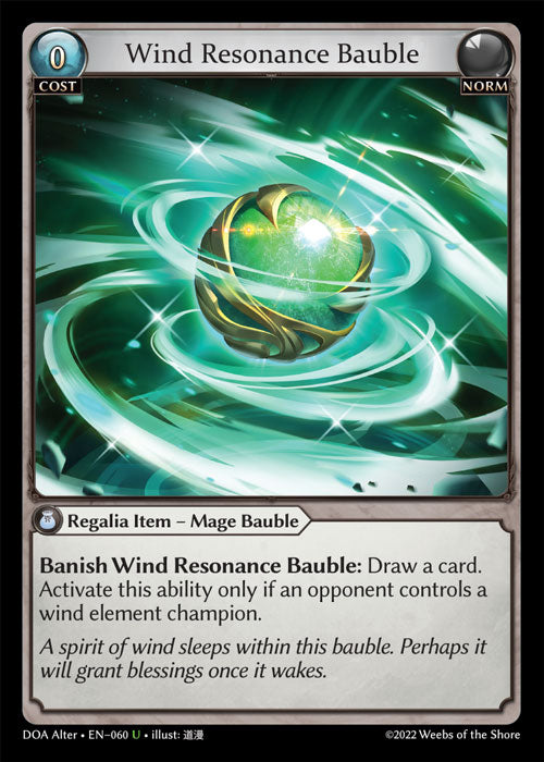 [060]【EN】【FOIL】Wind Resonance Bauble【DOAAlter】[U][Norm]