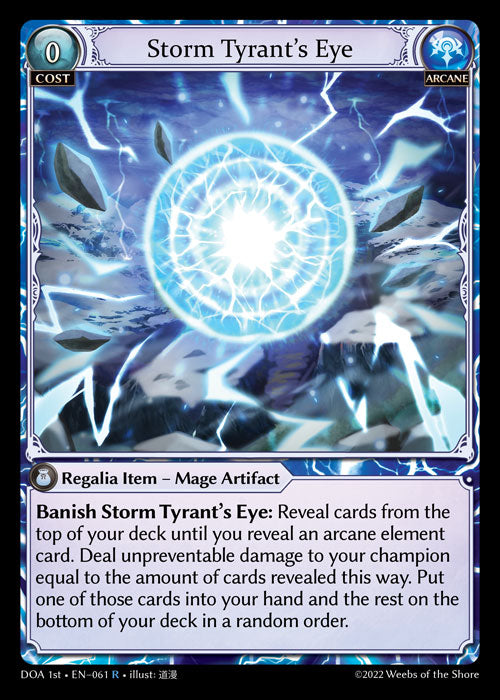 [061]【EN】Storm Tyrant's Eye【DOA1st】[R][Arcane]