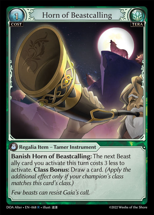 [068]【EN】【FOIL】Horn of Beastcalling【DOAAlter】[R][Tera]