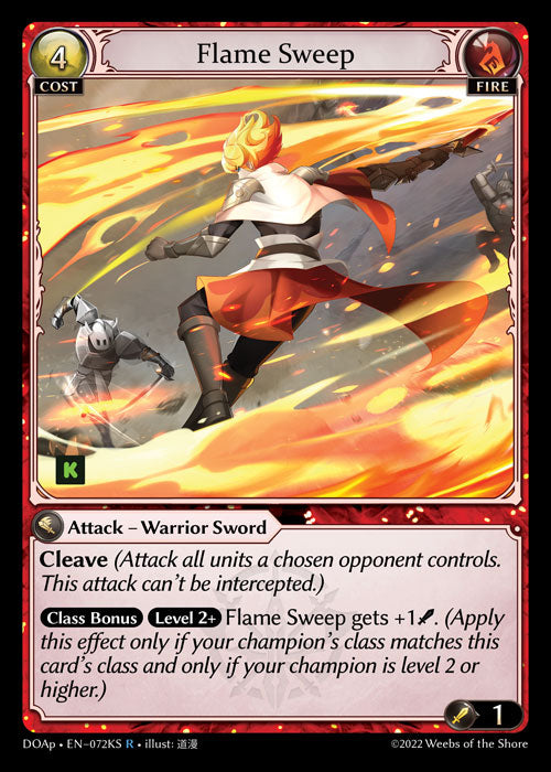 [072KS]【EN】Flame Sweep【DOAp】[R][Fire]