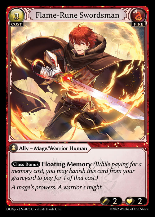 [073]【EN】Flame-Rune Swordsman【DOAp】[C][Fire]