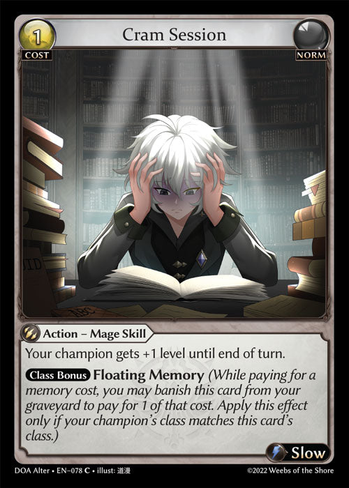 [078]【EN】【FOIL】Cram Session【DOAAlter】[C][Norm]