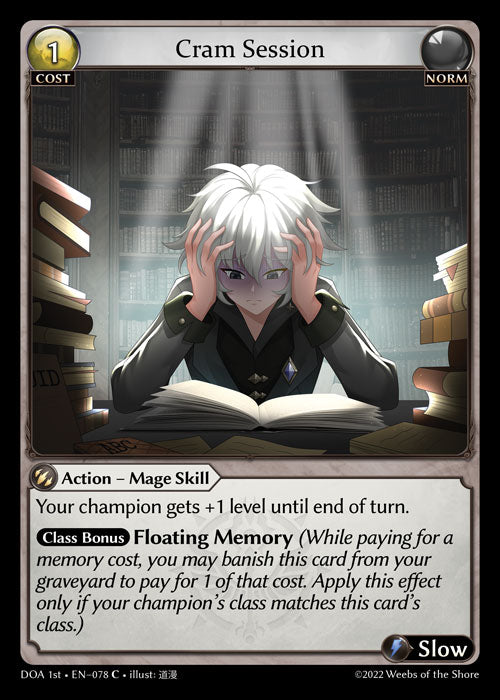 [078]【EN】【FOIL】Cram Session【DOA1st】[C][Norm]
