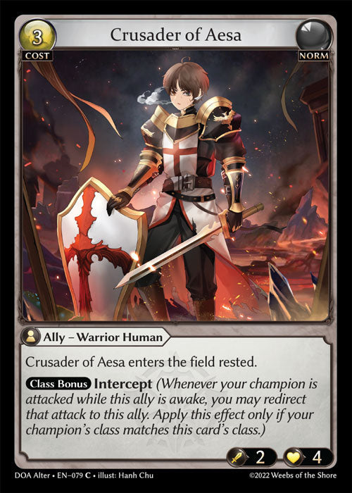 [079]【EN】【FOIL】Crusader of Aesa【DOAAlter】[C][Norm]