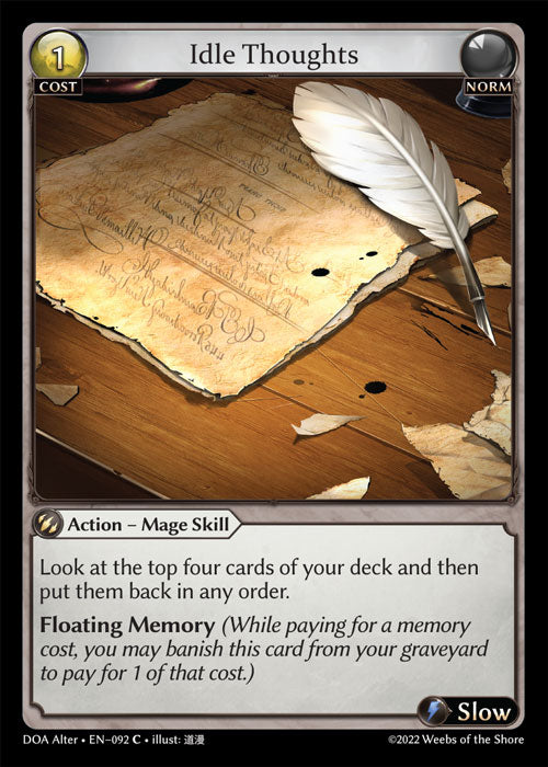 [092]【EN】【FOIL】Idle Thoughts【DOAAlter】[C][Norm]