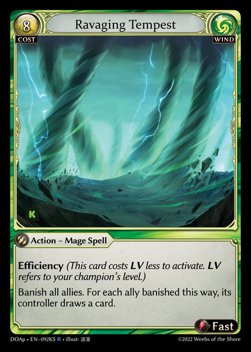[092KS]【EN】Ravaging Tempest【DOAp】[R][Wind]