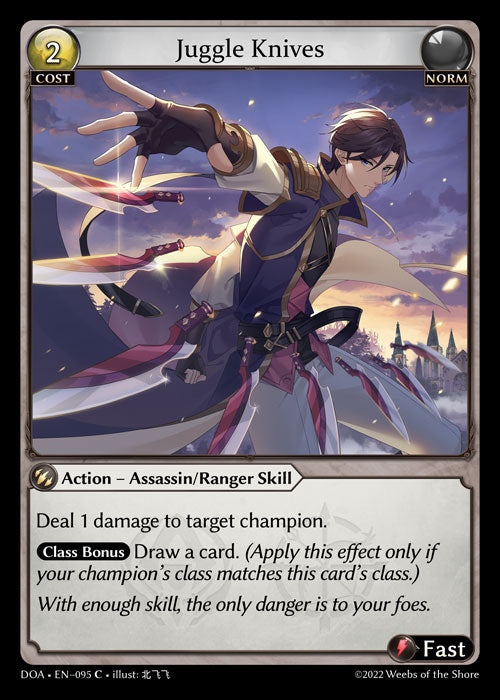 [095]【EN】【FOIL】Juggle Knives【DOA1st】[C][Norm]