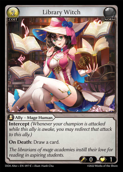 [097]【EN】【FOIL】Library Witch【DOAAlter】[C][Norm]