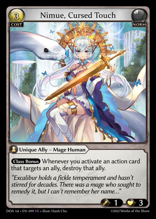 [099]【EN】Nimue, Cursed Touch【DOA1st】[SR][Norm]