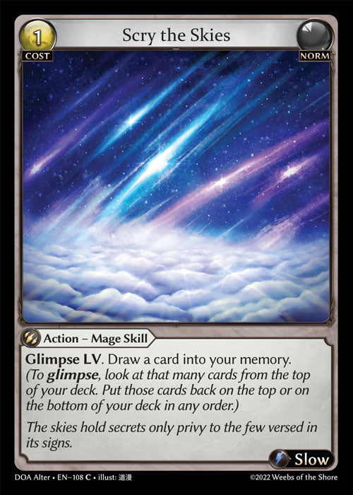 [108]【EN】【FOIL】Scry the Skies【DOAAlter】[C][Norm]