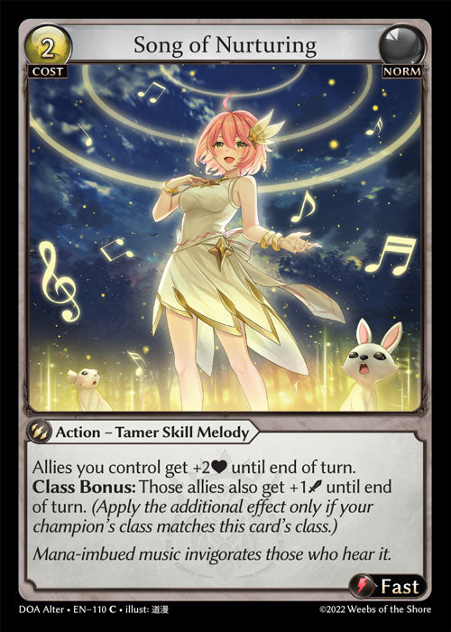 [110]【EN】【FOIL】Song of Nurturing【DOAAlter】[C][Norm]