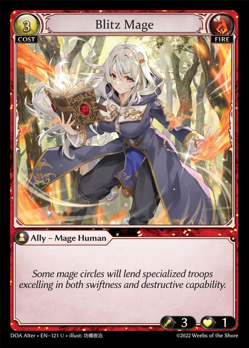 [121]【EN】【FOIL】Blitz Mage【DOAAlter】[U][Fire]