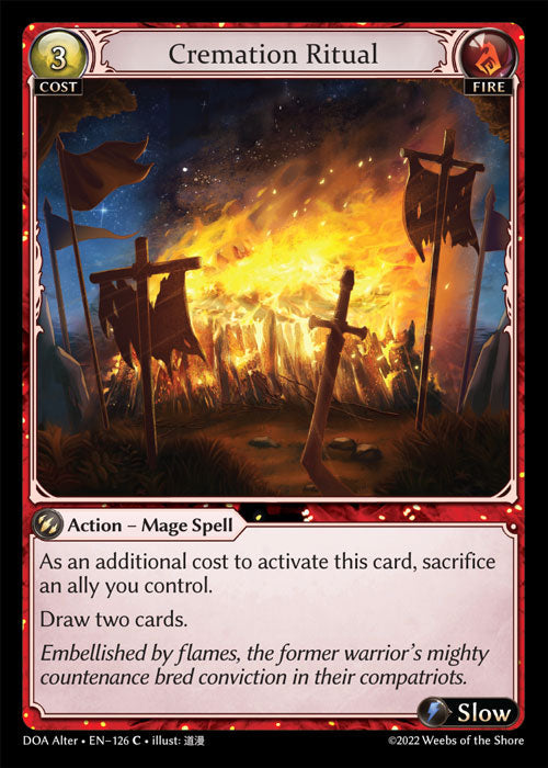 [126]【EN】【FOIL】Cremation Ritual【DOAAlter】[C][Fire]