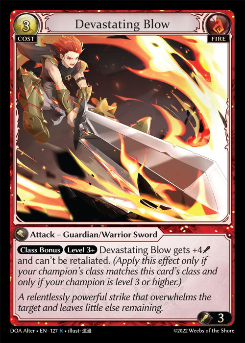 [127]【EN】【FOIL】Devastating Blow【DOAAlter】[R][Fire]