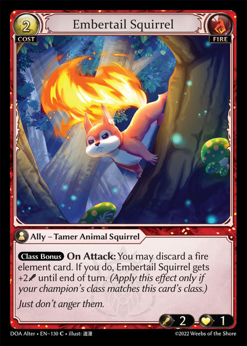 [130]【EN】【FOIL】Embertail Squirrel【DOAAlter】[C][Fire]
