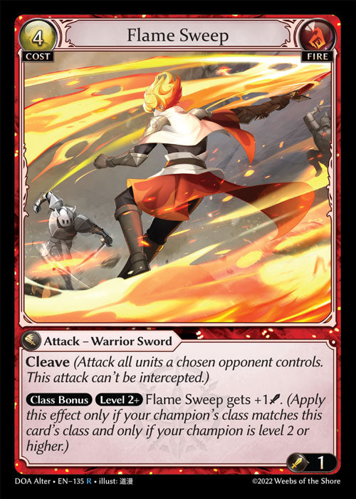 [135]【EN】【FOIL】Flame Sweep【DOAAlter】[R][Fire]