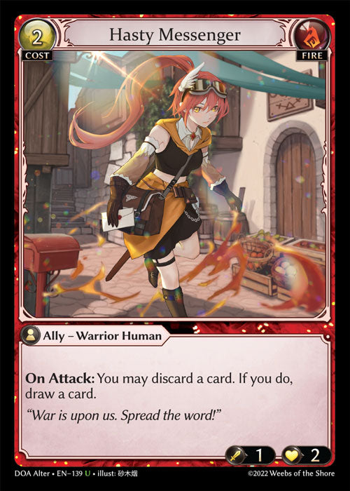 [139]【EN】【FOIL】Hasty Messenger【DOAAlter】[U][Fire]