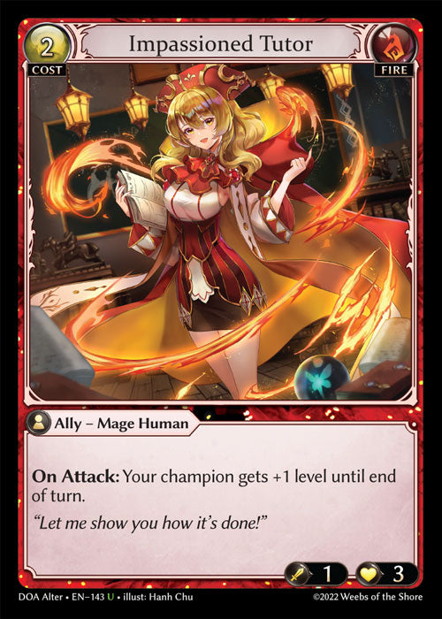 [143]【EN】【FOIL】Impassioned Tutor【DOAAlter】[U][Fire]