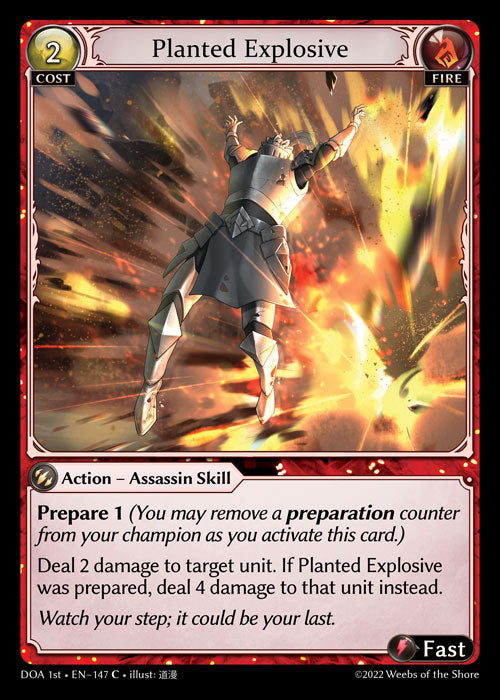 [147]【EN】【FOIL】Planted Explosive【DOA1st】[C][Fire]
