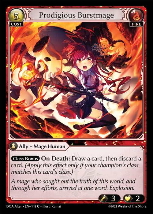 [148]【EN】Prodigious Burstmage【DOAAlter】[C][Fire]