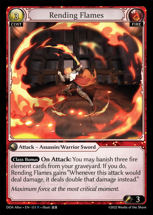 [151]【EN】【FOIL】Rending Flames【DOAAlter】[R][Fire]