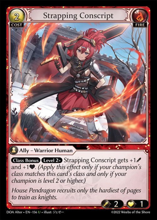 [156]【EN】【FOIL】Strapping Conscript【DOAAlter】[U][Fire]