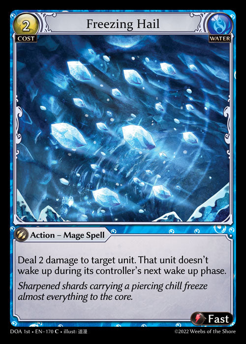 [170]【EN】【FOIL】Freezing Hail【DOA1st】[C][Water]
