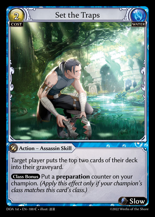 [188]【EN】【FOIL】Set the Traps【DOA1st】[C][Water]