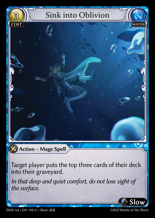 [190]【EN】【FOIL】Sink into Oblivion【DOA1st】[U][Water]