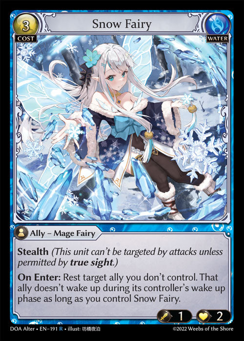 [191]【EN】【FOIL】Snow Fairy【DOAAlter】[R][Water]