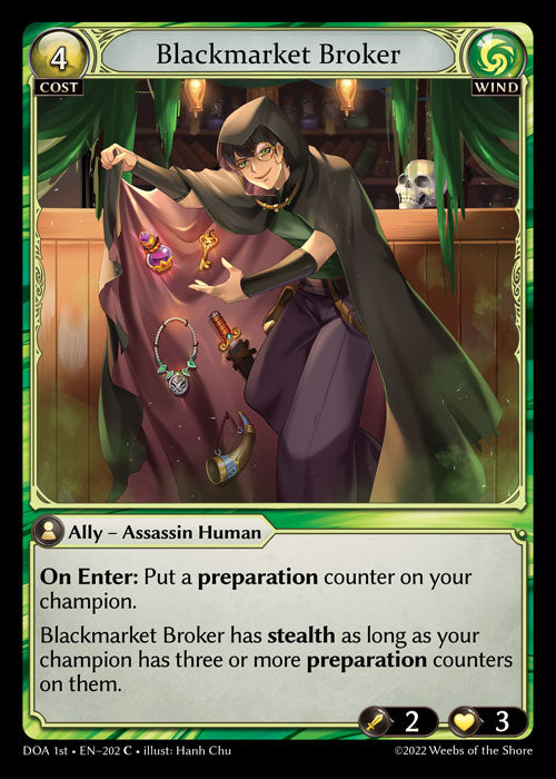 [202]【EN】【FOIL】Blackmarket Broker【DOA1st】[C][Wind]