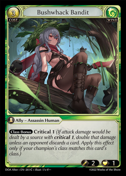 [203]【EN】【FOIL】Bushwhack Bandit【DOAAlter】[C][Wind]