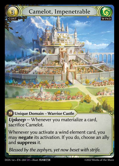 [204]【EN】【FOIL】Camelot, Impenetrable【DOA1st】[SR][Wind]