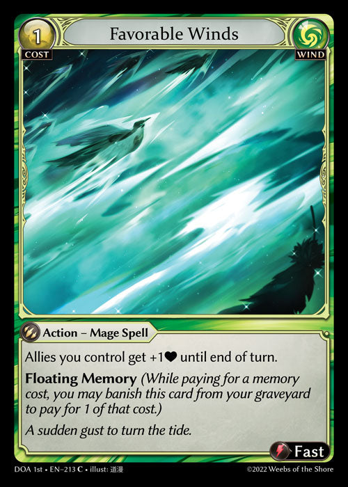 [213]【EN】【FOIL】Favorable Winds【DOA1st】[C][Wind]