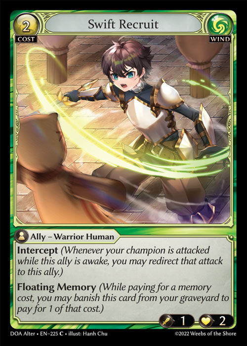 [225]【EN】【FOIL】Swift Recruit【DOAAlter】[C][Wind]