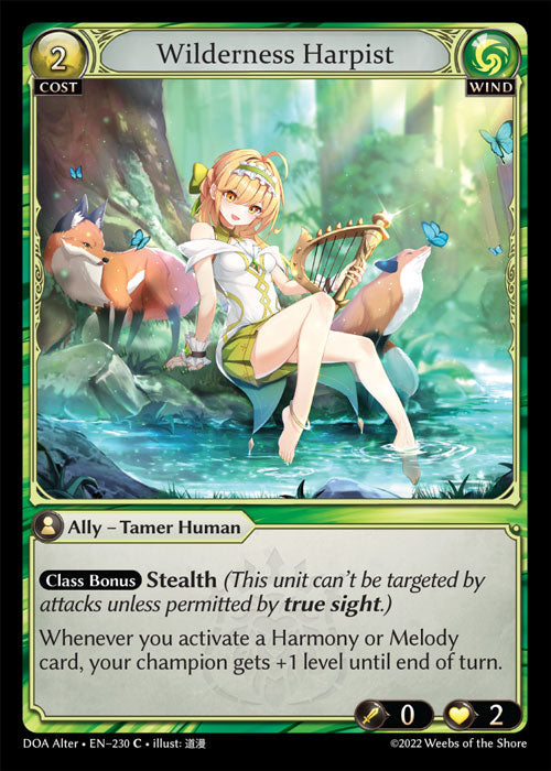 [230]【EN】Wilderness Harpist【DOAAlter】[C][Wind]
