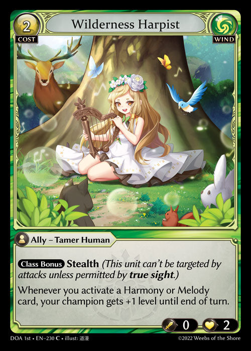 [230]【EN】Wilderness Harpist【DOA1st】[C][Wind]