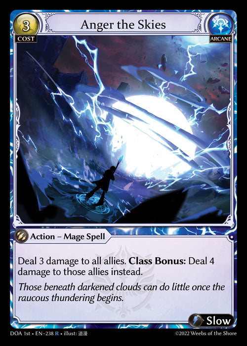 [238]【EN】【FOIL】Anger the Skies【DOA1st】[R][Arcane]