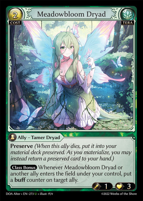 [273]【EN】【FOIL】Meadowbloom Dryad【DOAAlter】[U][Tera]