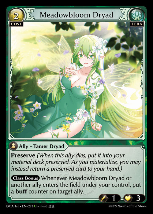 [273]【EN】【FOIL】Meadowbloom Dryad【DOA1st】[U][Tera]