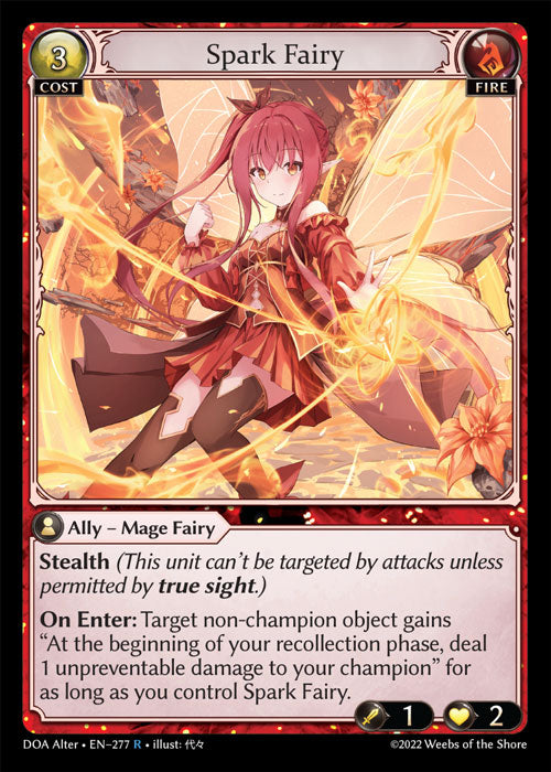 [277]【EN】【FOIL】Spark Fairy【DOAAlter】[R][Fire]