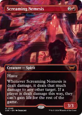 [348]【EN】■ボーダーレス■叫ぶ宿敵/Screaming Nemesis【DSK】[M][赤]