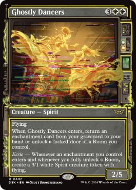 [302]【EN】【FOIL】■ショーケース■亡者の踊り手/Ghostly Dancers【DSK】[R][白]