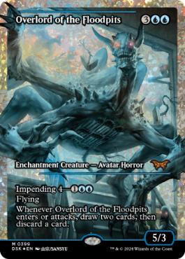 [399]【EN】【フラクチャーFOIL】■ショーケース■フラッドピットの大主/Overlord of the Floodpits【DSK】[M][青]