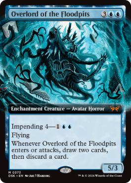 [373]【EN】【FOIL】■拡張アート■フラッドピットの大主/Overlord of the Floodpits【DSK】[M][青]