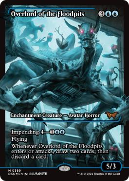 [389]【EN】【FOIL】■ショーケース■フラッドピットの大主/Overlord of the Floodpits【DSK】[M][青]
