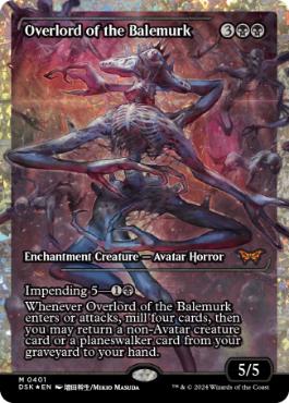 [401]【EN】【フラクチャーFOIL】■ショーケース■ベイルマークの大主/Overlord of the Balemurk【DSK】[M][黒]