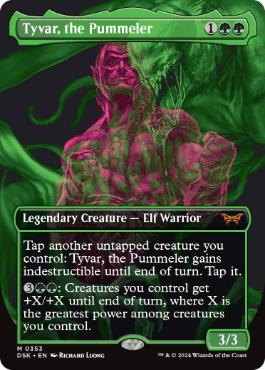 [353]【EN】【FOIL】■ボーダーレス■猛打者、タイヴァー/Tyvar, the Pummeler【DSK】[M][緑]
